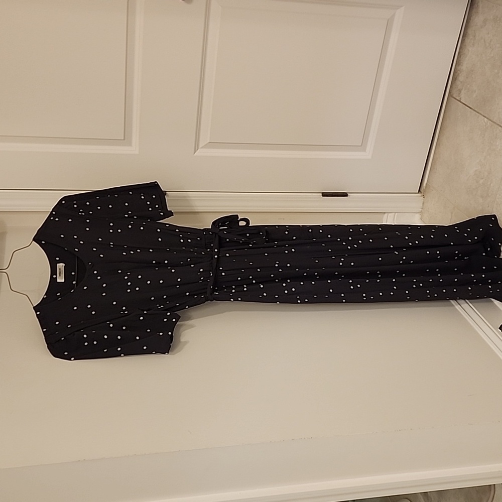 Asos polka dot wide leg jumpsuit